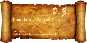 Dumitru Zénó névjegykártya